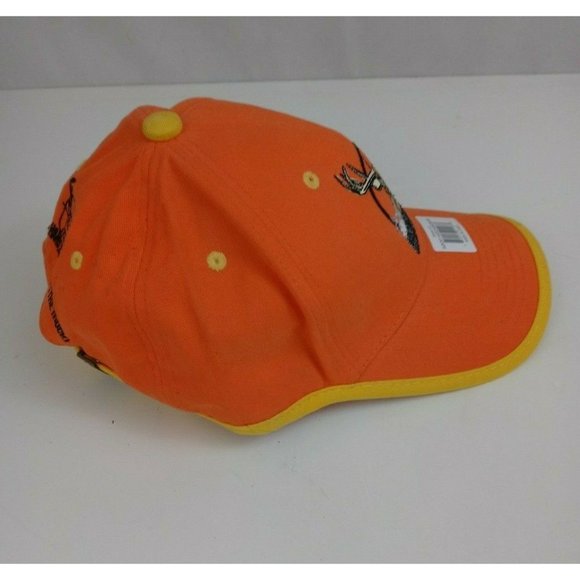 New HardCore Hunter Orange Embroidered Adjustable Baseball Cap - Picture 3 of 6